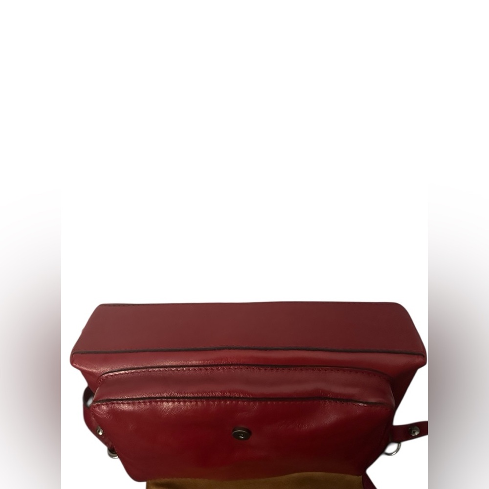 Patricia Nash Avellino Leather Crossbody Organizer Bag - Berry Red Heritage - Picture 5 of 8